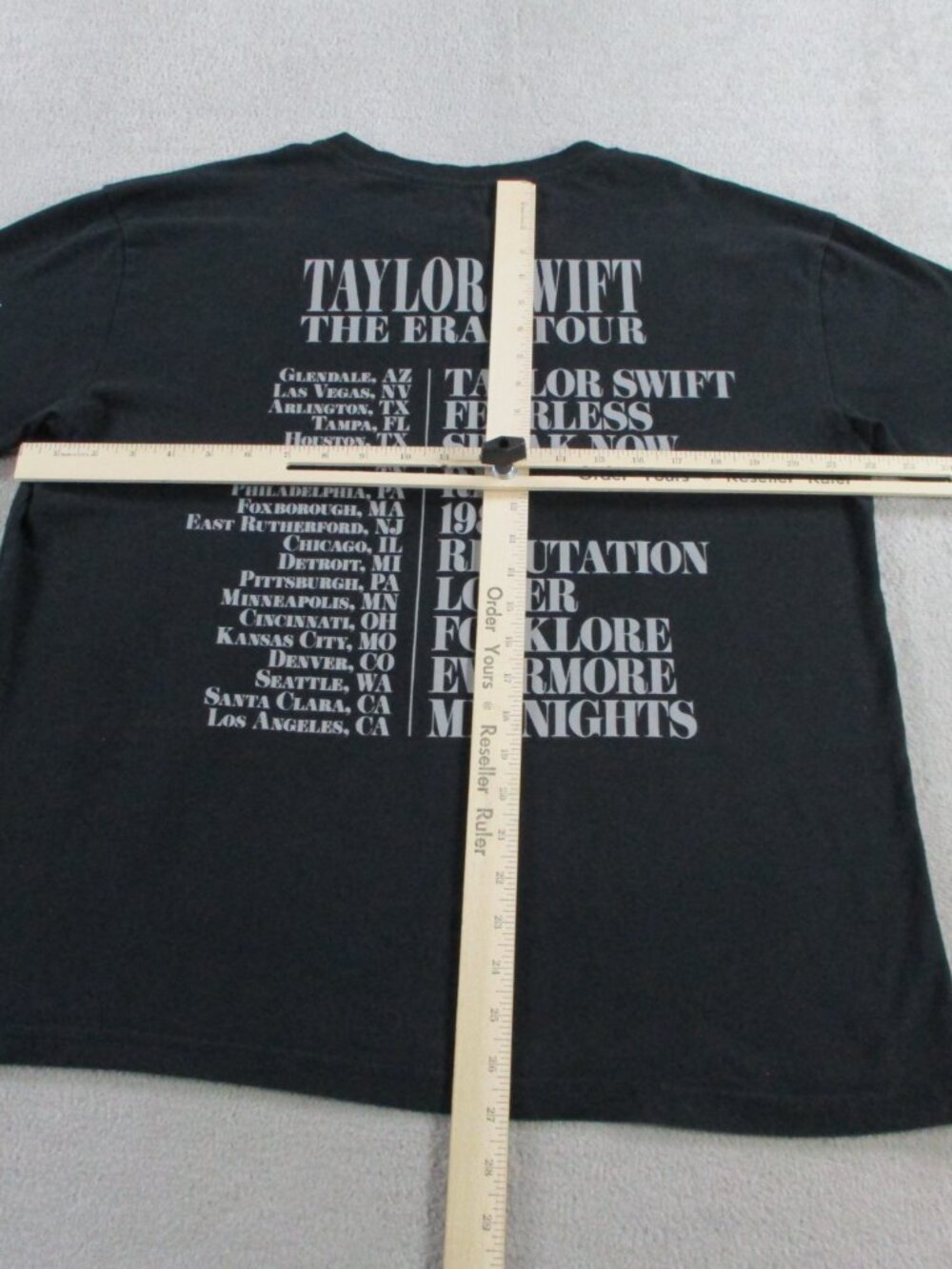 Taylor Swift Eras Tour T Shirt Adult Large Black Graphic Print Official Tee - Picture 7 of 10